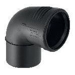 Geberit Silent-PP Bogen DN 50 87-5 Grad 1 Muffe schalloptimiert 390224141