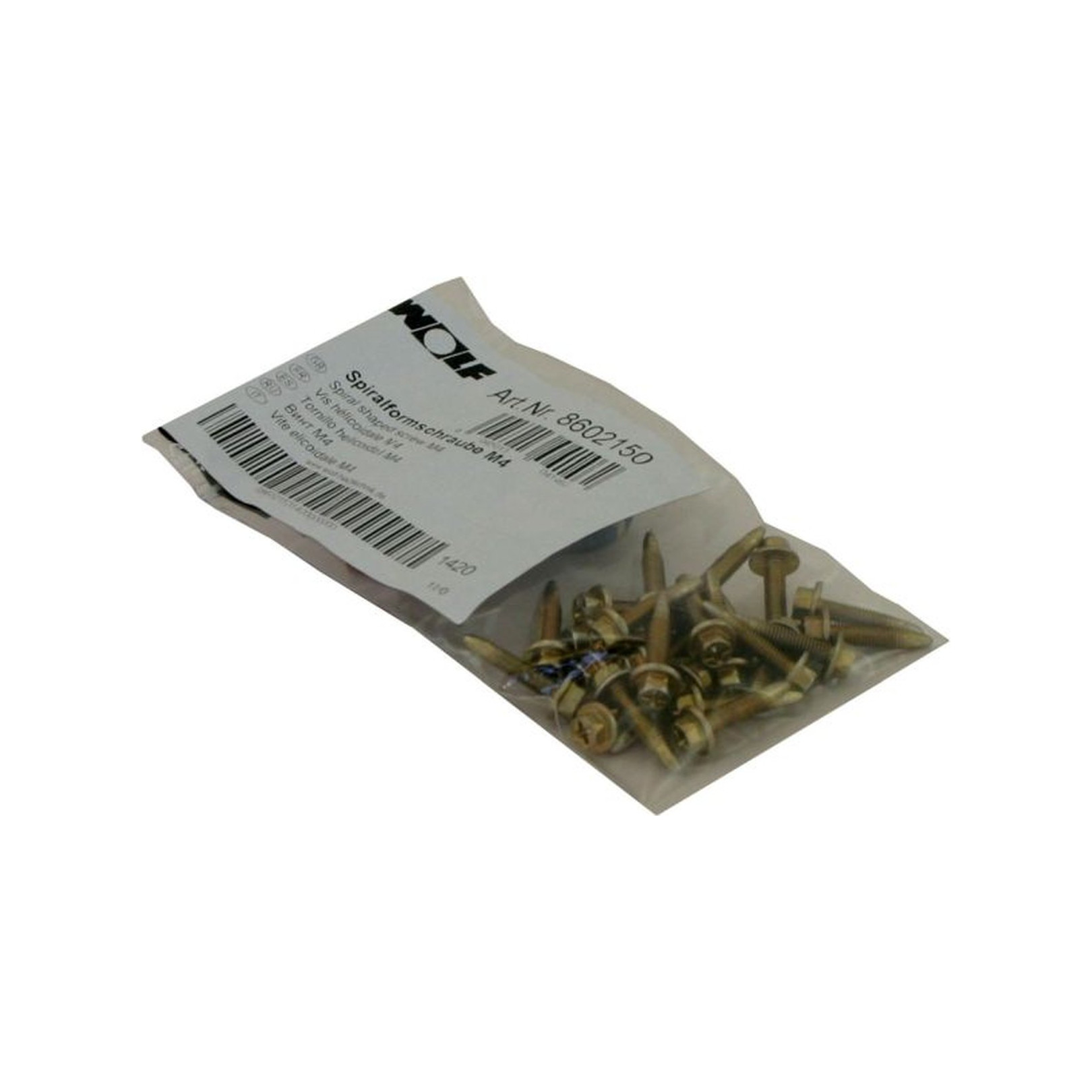 WOLF Spiralformschraube selbstschneidend Satz 25 Stück Ersatzteil Heiztechnik 8602150
