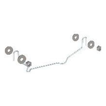 Geberit Befestigungsset Halbsäule Waschtisch Kerafix 28 cm Bügel M10 Muttern Unterlegscheiben 551081000