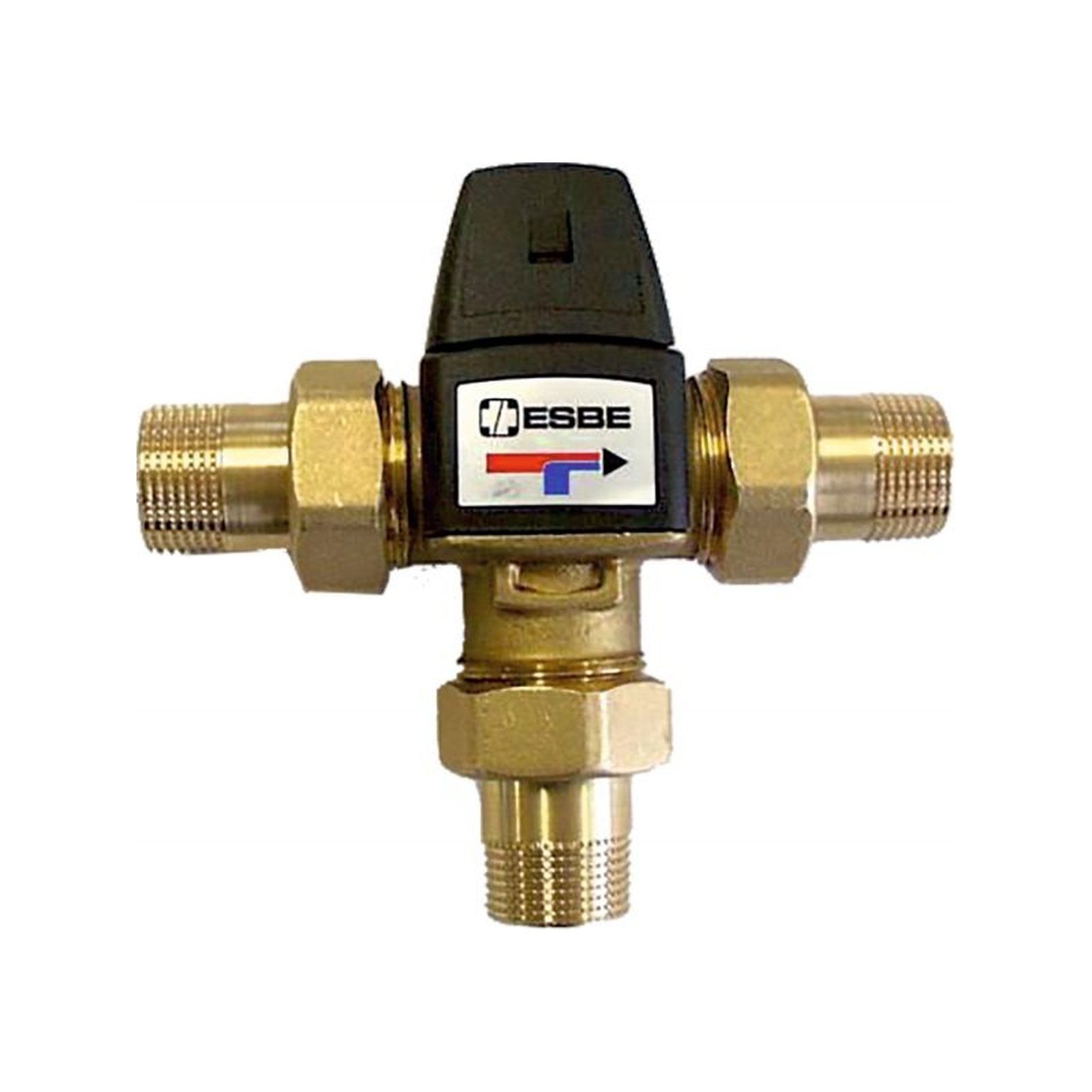 Wolf Thermostatischer Wassermischer 3/4 Zoll DN20 Verbrühschutz 35-60 Grad Messing 2744370