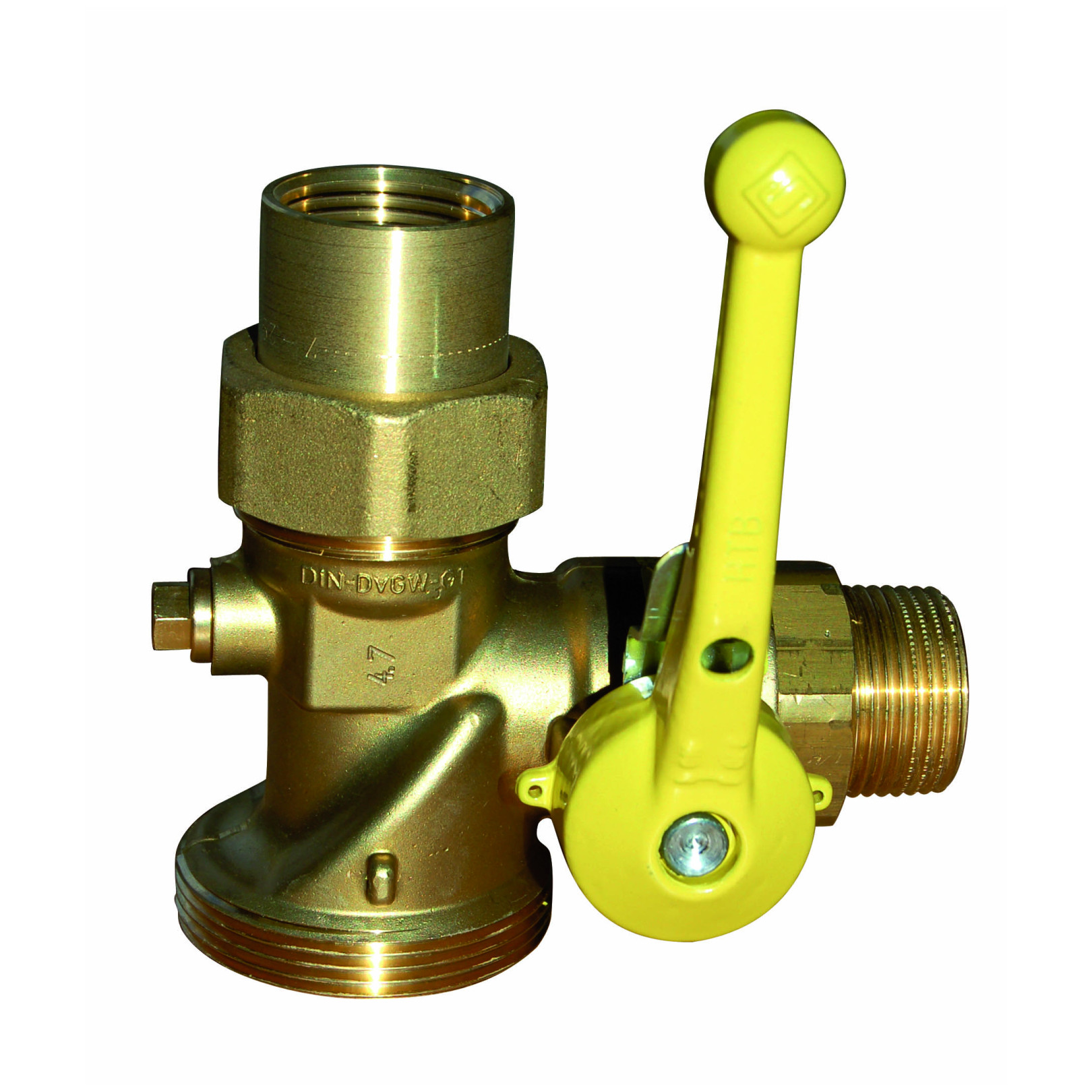 Aalberts Gas-Kugelhahn SEPPELFR.5423 DN25 Einrohrzähler Prüfschraube 0210350