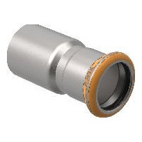 Geberit Pressfitting Mapress Therm Reduktion Einschubende Edelstahl d108-76,1 CIIR Dichtring 42446