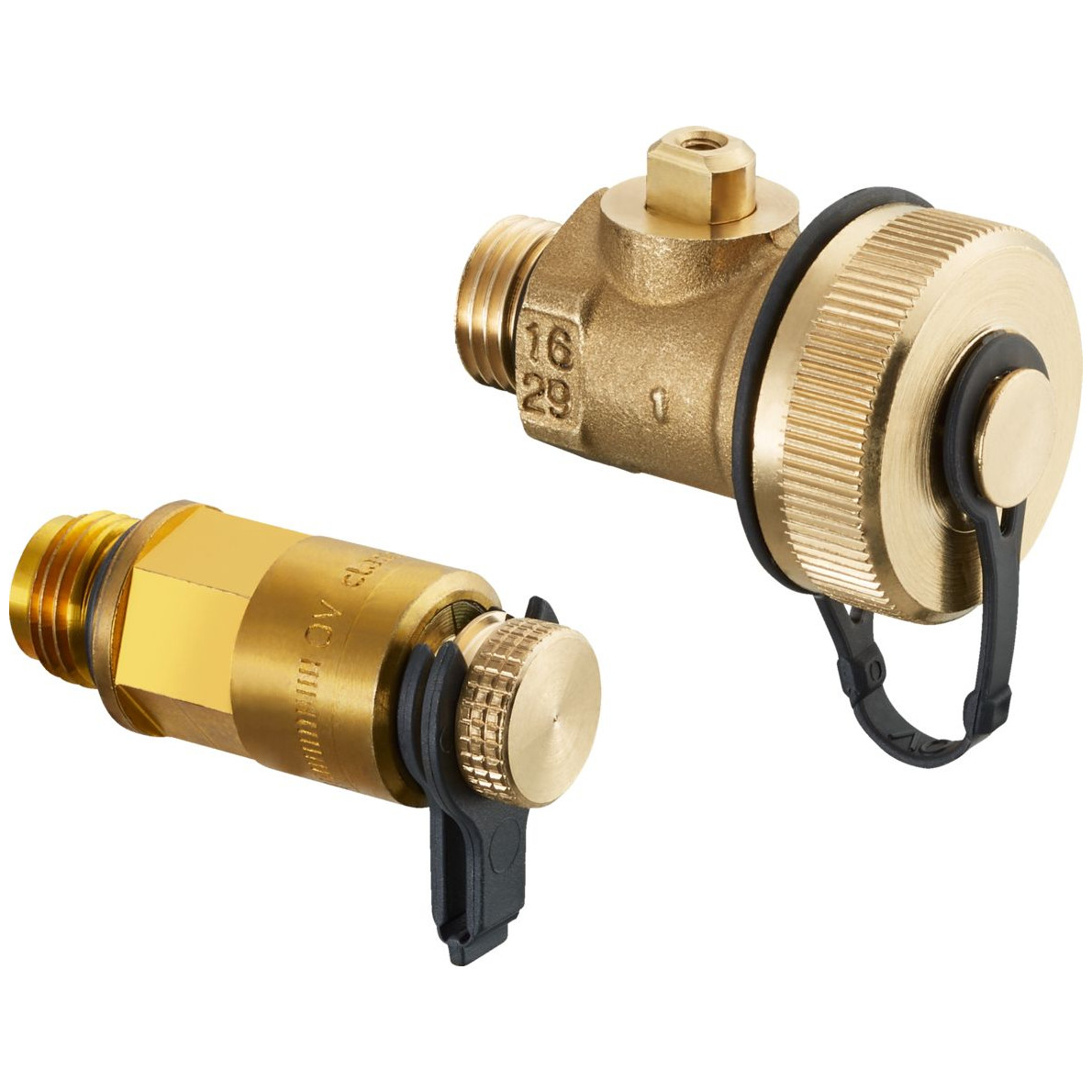 Oventrop Anschluss-Set Messventil F F E-Kugelhahn Hydrocontrol Nadeltechnik classic-Messtechnik 1060381