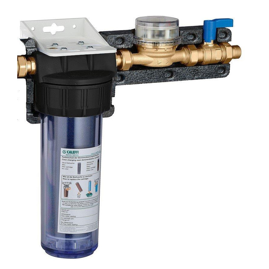 Caleffi Vollentsalzungnachfülleinheit F0000858 0,75 ltr 1-2 Zoll Wasserzähler Absperrhahn