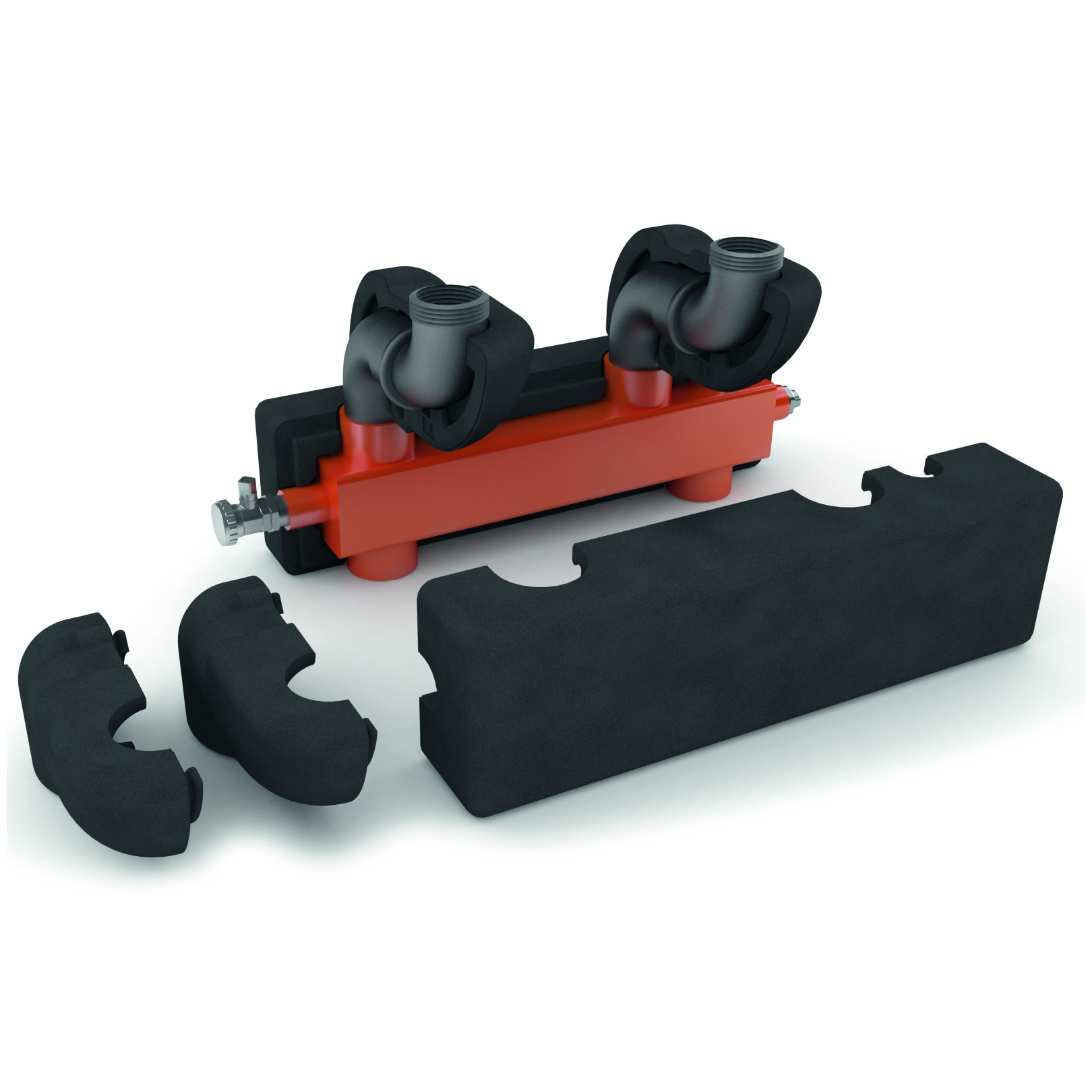 Vaillant Hydraulische Weiche WH 40-2 3,5 m3/h Horizontal Anschluss Rp 1 1/4 Wärmedämmung Fühler 0020248932