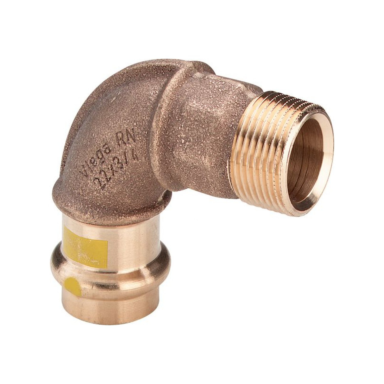 Viega Profipress G 2614 Bogen 28x1 90 Grad Rotguss Aussengewinde Gas 345785