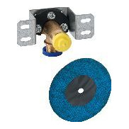 Geberit Anschlusswinkel 90Grad Rotguss AG MF 1-2 Zoll schallgedaemmt Abdichtscheibe 632856001