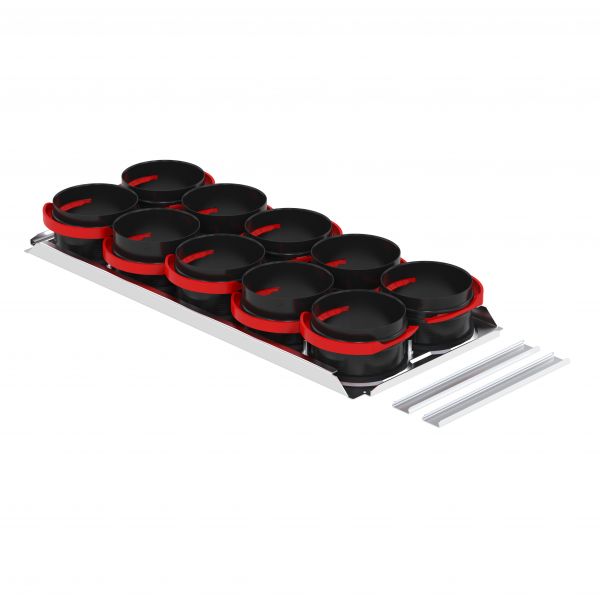 Zehnder Montageplatte ComfoWell CW 10x DN90P 520x230x40 RapidLock Stahlblech 990323615