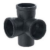 Geberit Silent-Pro Eckabzweig DN100/90/90 87 Grad schalldämmend 393550141
