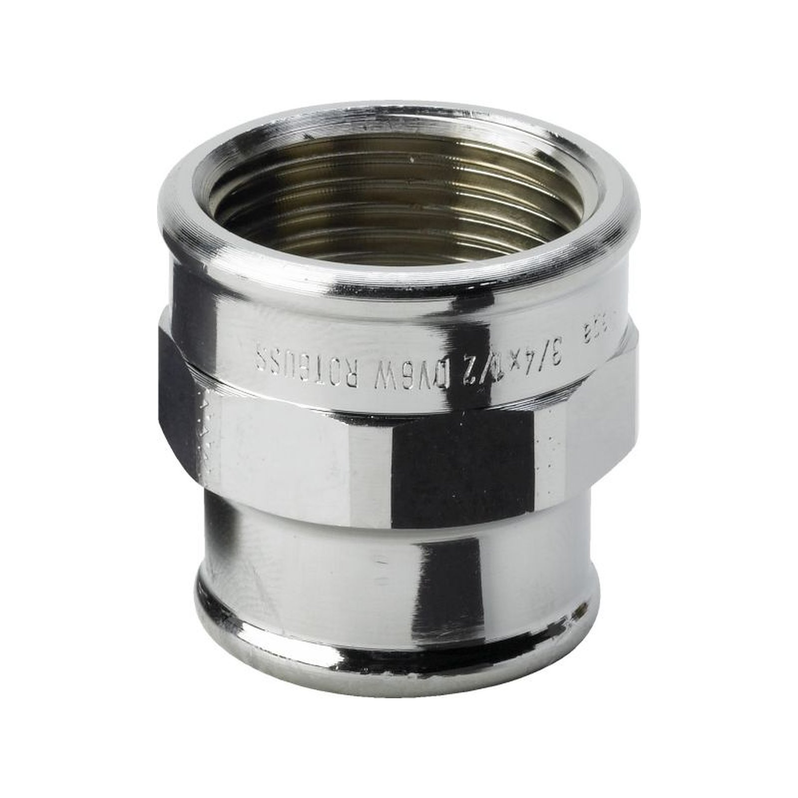 Viega Muffe Rotguss 3240 Rp3/4 x Rp1/2 verchromt reduziert 447823