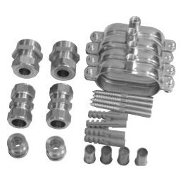 BOSCH Solartechnik Zubehör SDR Z5 Solar-Doppelrohr Anschluss-Set 15 mm 18 mm Klemmringverschraubung 7739300431