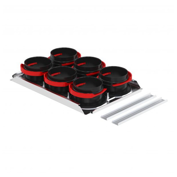 Zehnder Montageplatte ComfoWell CW320 6x DN75P 320x230x40 RapidLock 990323612