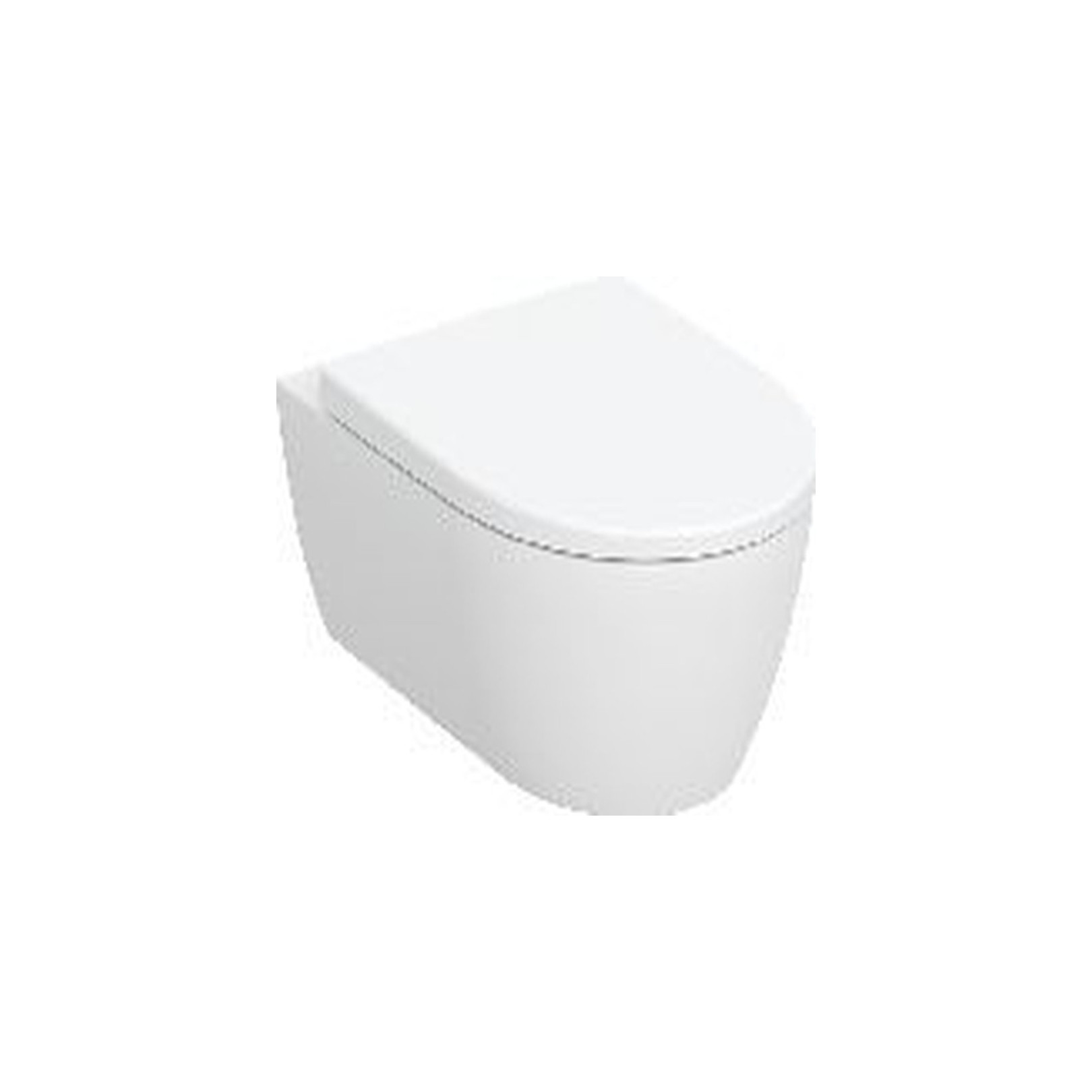 Geberit iCon Wand-WC Set Tiefspüler Rimfree geschlossene Form weiß 501664001