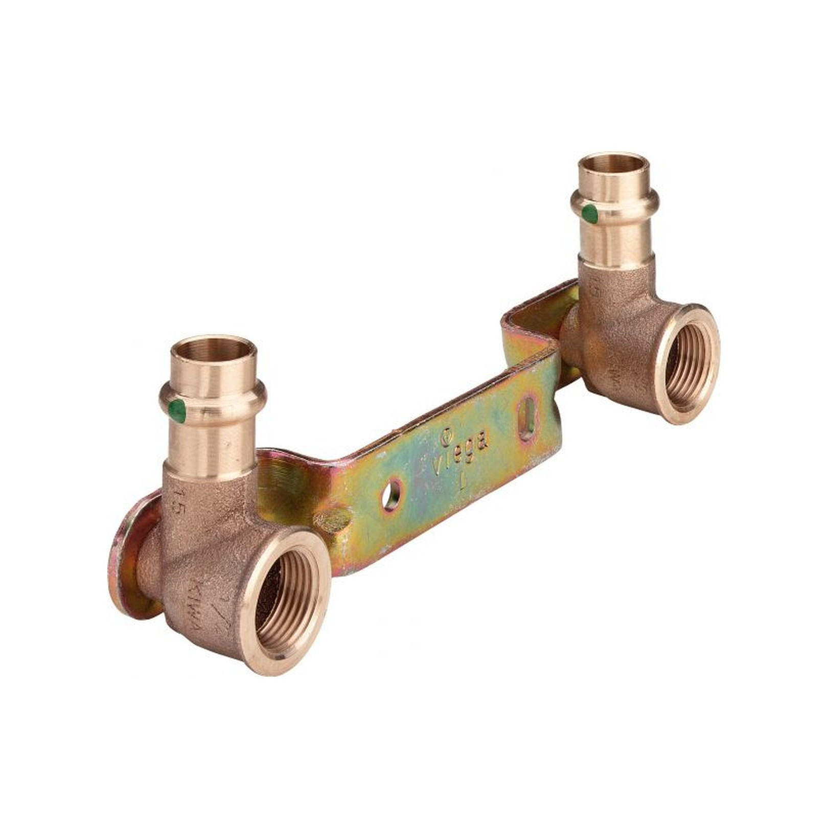 Viega Pressfitting Sanpress 2222 Montageeinheit 15 mm 1/2 Zoll 150 mm SC-Contur Rotguss 295462