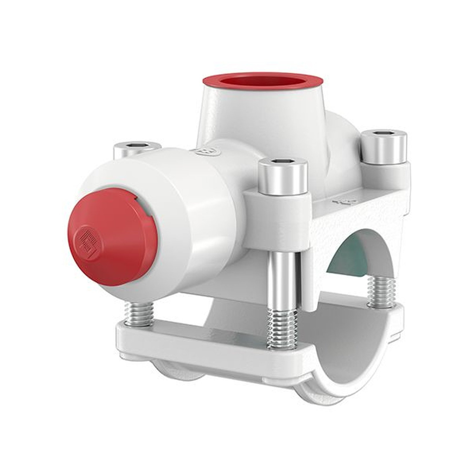 Flamco Explosionsschelle T-plus 15xDN15 1/2 Zoll Kupferrohr Edelstahlrohr Messinggehäuse 90515