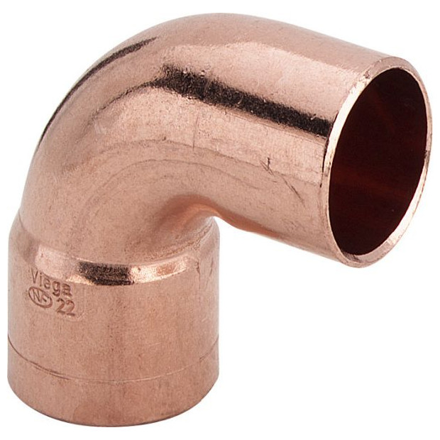 Viega Kupfer-Winkel 95092 22mm 1 Muffe Lötfitting 90Grad 100933
