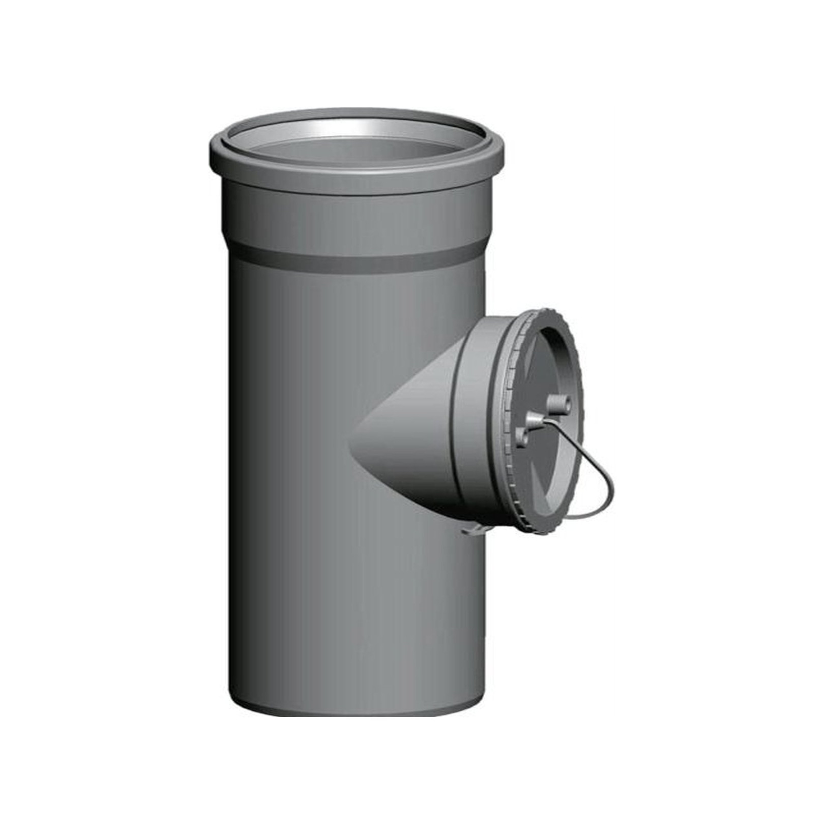 Wolf Revisionsrohr DN80 250mm Polypropylen hitzebeständig 120°C Schachteinbau 2651510