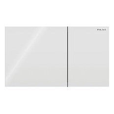 Geberit Betätigungsplatte Sigma 70 Glas weiß 2-Mengen-Spülung frontbetätigt ultradünn 115622SI1