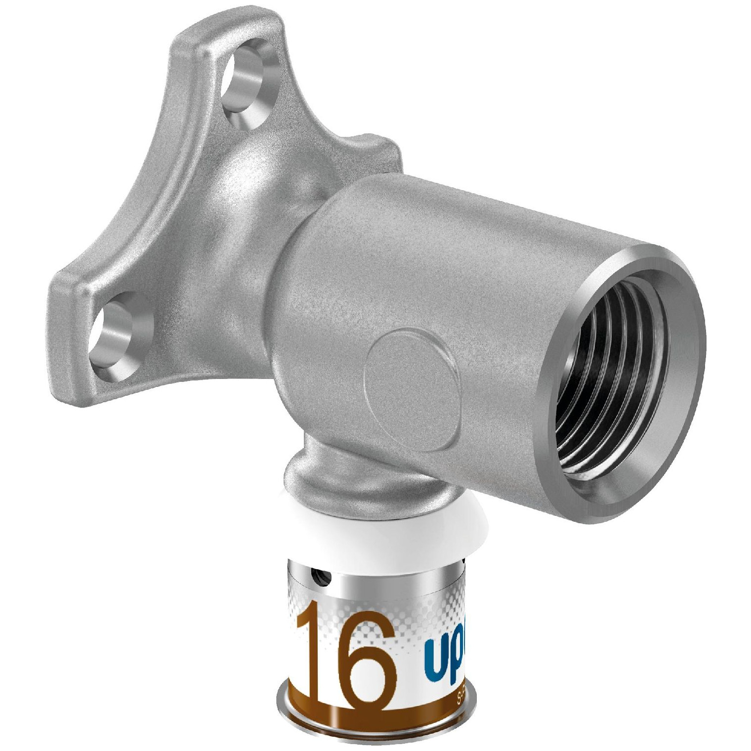 Uponor S-Press PLUS Wandscheibe 20mm DN15 IG Pressmuffe PPSU Messing verzinnt Edelstahlpresshülse 1070645