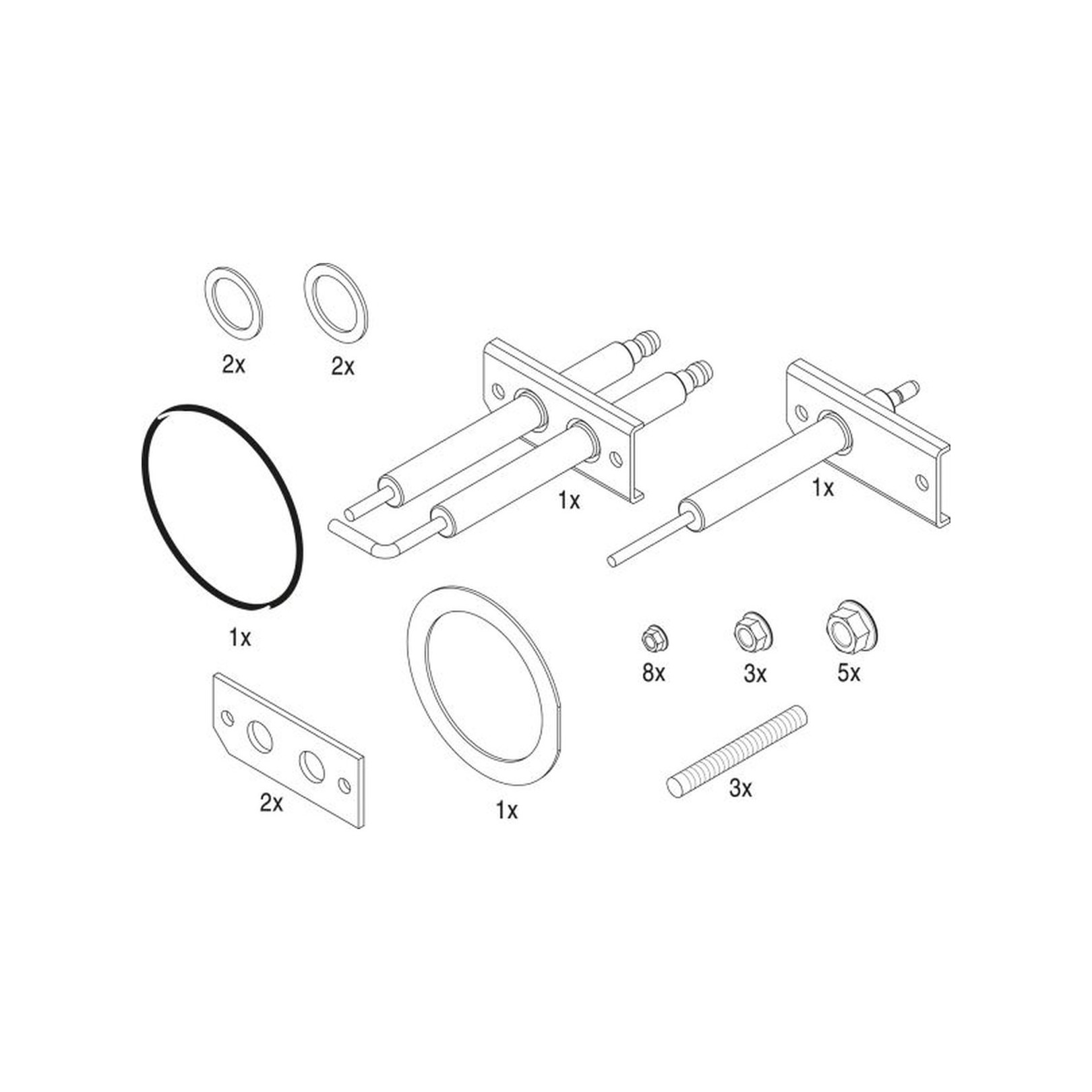 Bosch Service Set KB372 Condens 7000F everp Ersatzteil 8738805303