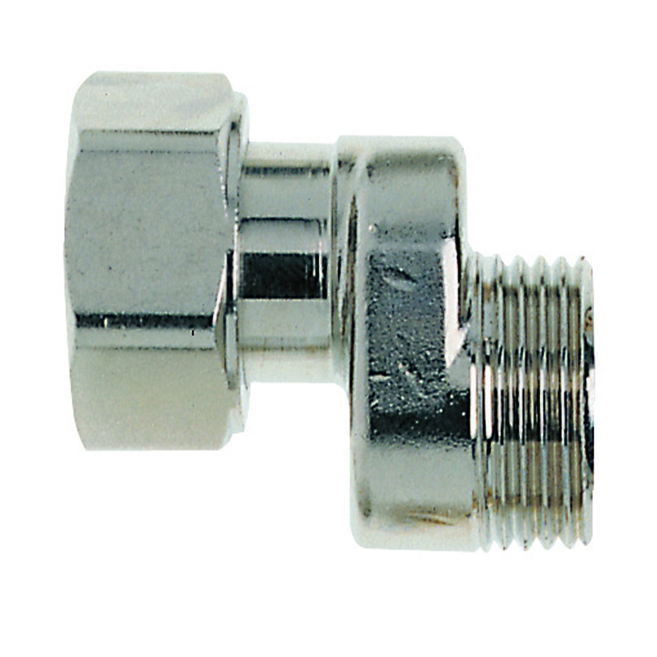 Heimeier S Anschluss 3/4x3/4 Achsabstand 11,5mm Gesamtlänge 43mm Messing vernickelt DN 15 1351-02.362