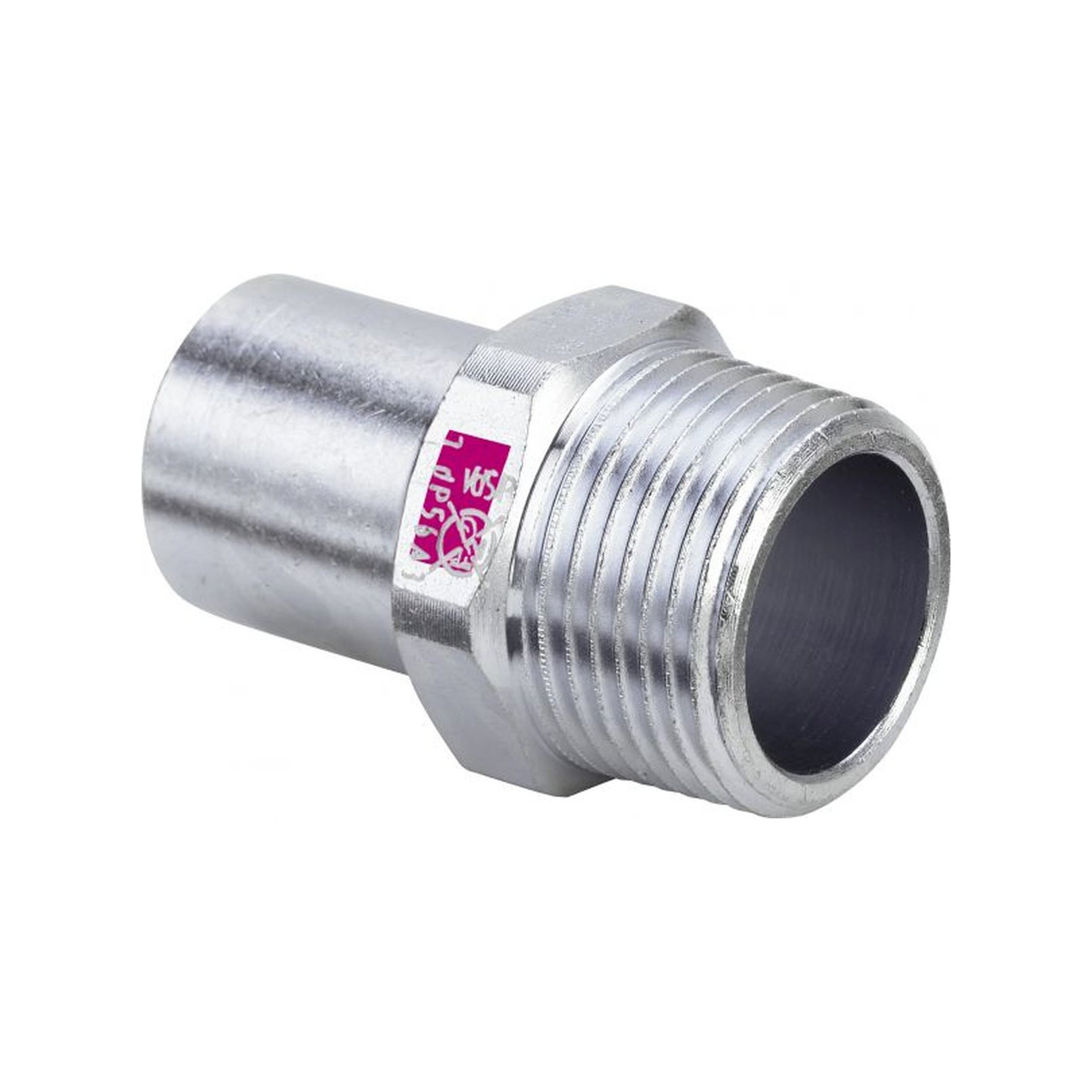 Viega Prestabo Einsteckstück 1111.1 28x1 unlegierter Stahl Mehrkant Außengewinde 642099