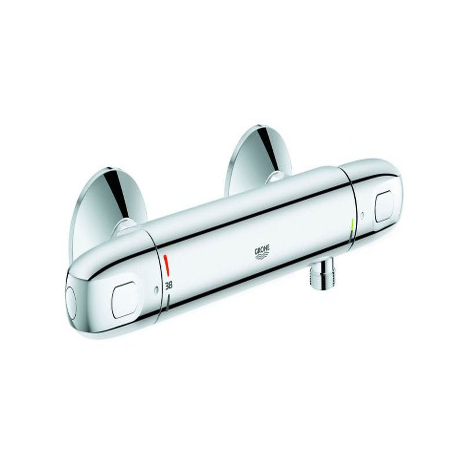 GROHE Thermostat-Brausebatterie Grohtherm 1000 34814003 Wandmontage CoolTouch SafeStop Chrom