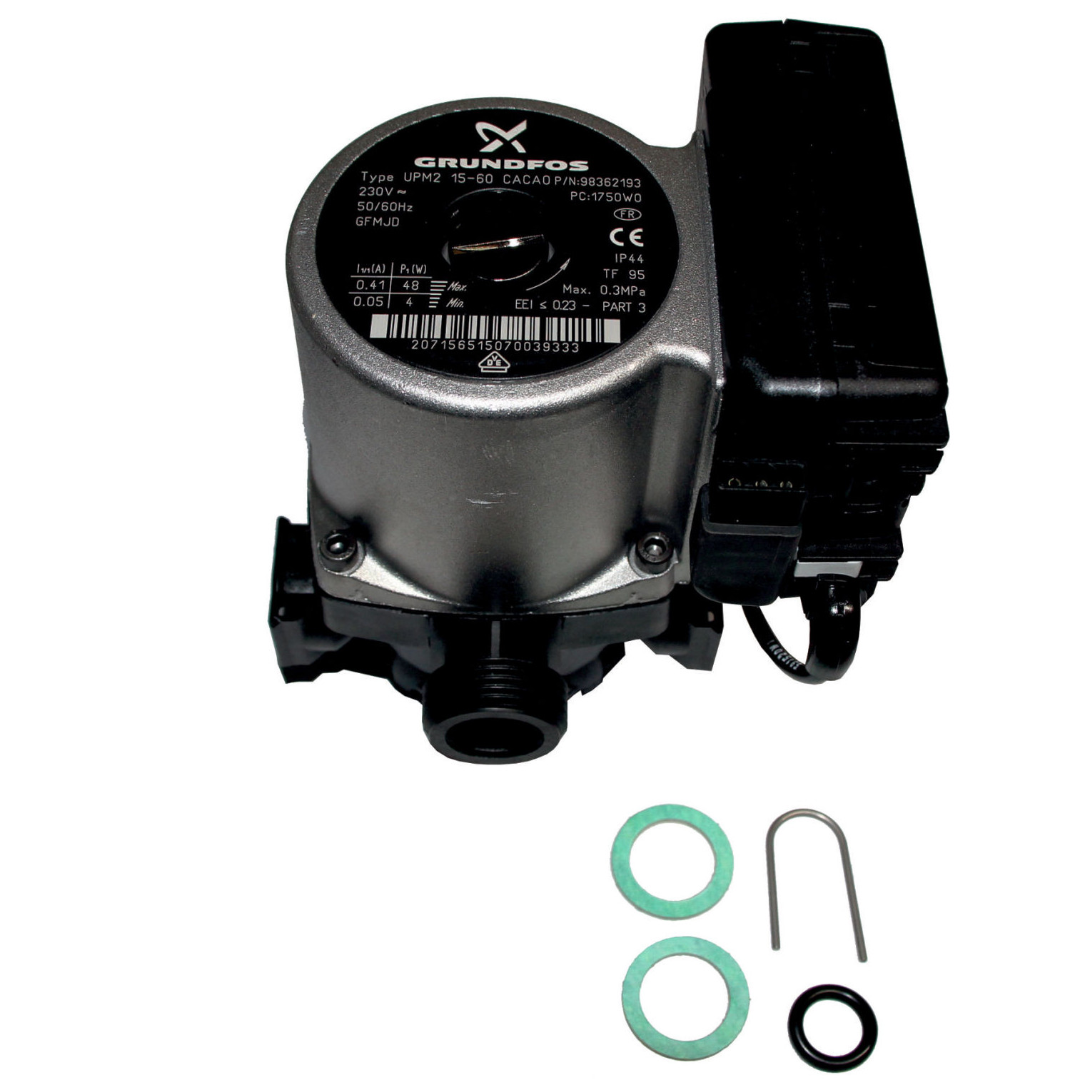 WOLF Hocheffizienzpumpe geregelt 15/1-6/130 PWM Anschluss DN25 Einbaumaß 130 mm 207156599