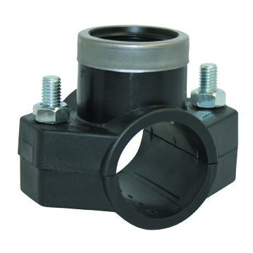 GEBO Kunststoff-Anbohrsattel PANBZ 50mm 1 Zoll 2 Schrauben geboplast Klemmverbinder 13215003