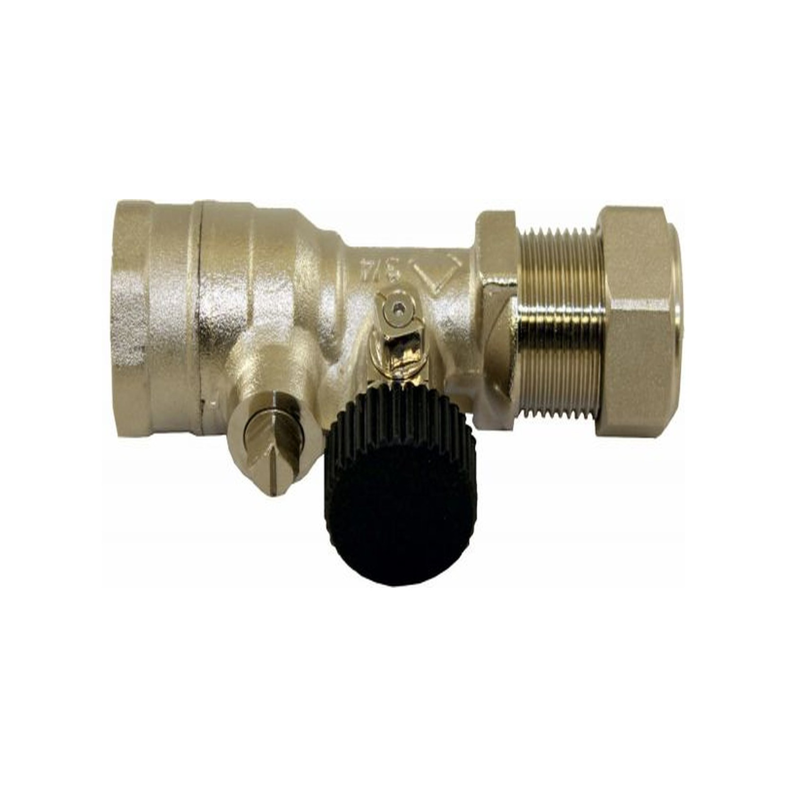 Wolf Durchgangswartungshahn 3/4 Zoll KFE-Hahn Aufputz verchromt PN6 Messing 2070616