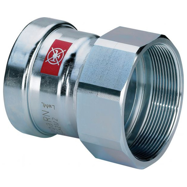 Viega Pressfitting ÜbergangsStück Prestabo 1112XL 108-4 mm unlegierter Stahl Mehrkant IG 630027
