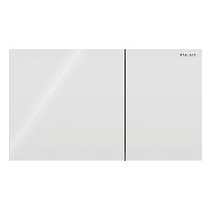Geberit Betätigungsplatte Sigma 70 Glas weiß 2-Mengen-Spülung frontbetätigt ultradünn 115622SI1