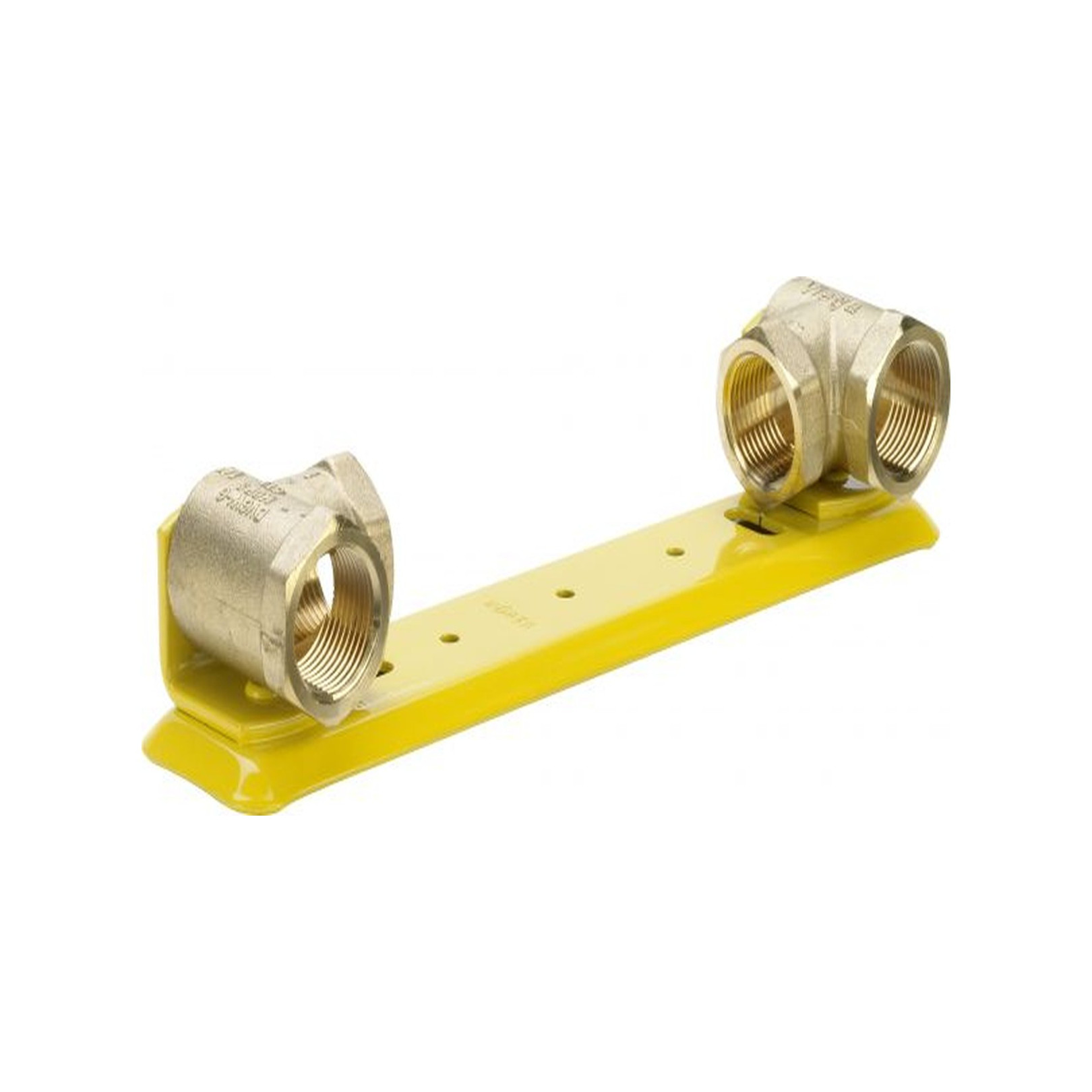 Viega Gaszähler-Anschlussplatte G2325.2 HTB-Ausführung 1 Zoll Zweistutzen 531324