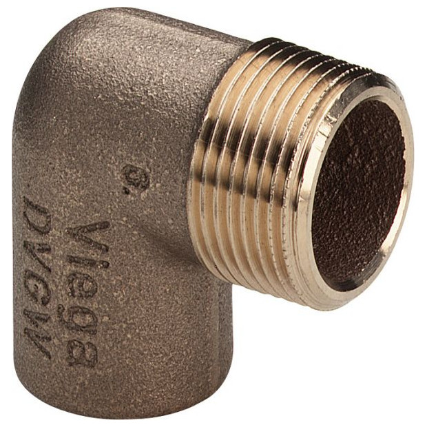 Viega Rotguss-Winkel 94092 G 22x1-2 AG 90Grad Lötanschluss R-Gewinde 136307