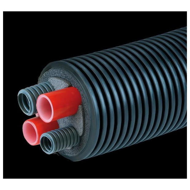 Armacell Isoliermaterial AustroPEX WPP WP-Rohr SET A145 2x40 6m Doppelleitung UV-bestaendig PIPXPH145/40S06