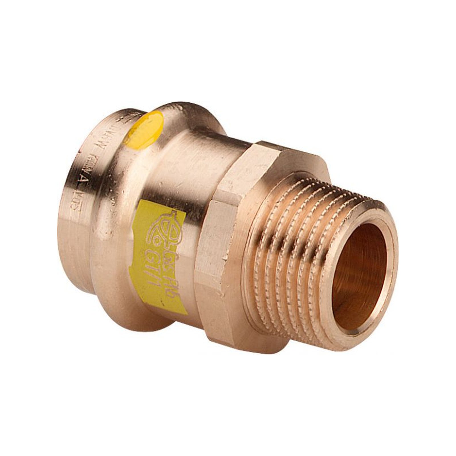 Viega Profipress G Übergangsstück 2611 54 mm x R 2 Rotguss SC-Contur HNBR Mehrkant 346362