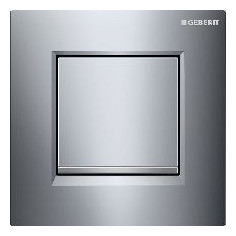 Geberit Urinalsteuerung Typ 30 pneumatisch Betätigungsplatte glanzchrom 116017KH1