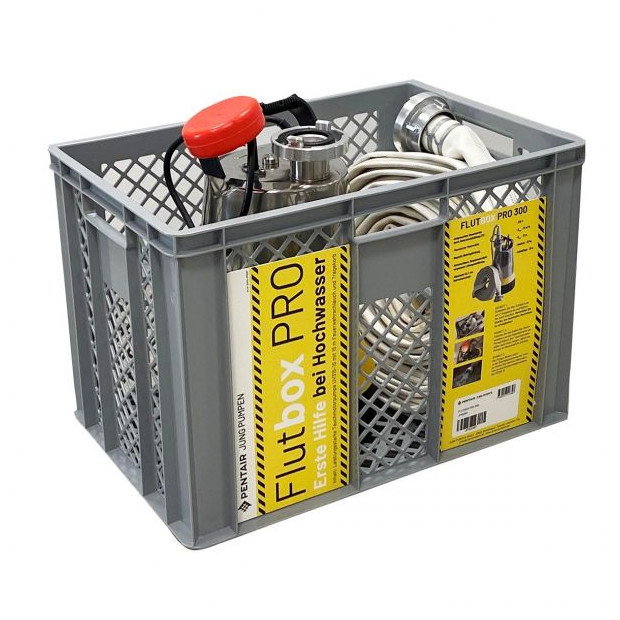 JUNG PUMPE Abwasserpumpe FLUTBOX Pro 300 Notfall-Set UV 315-1 S 28 m3h 13 m HAN JP50586