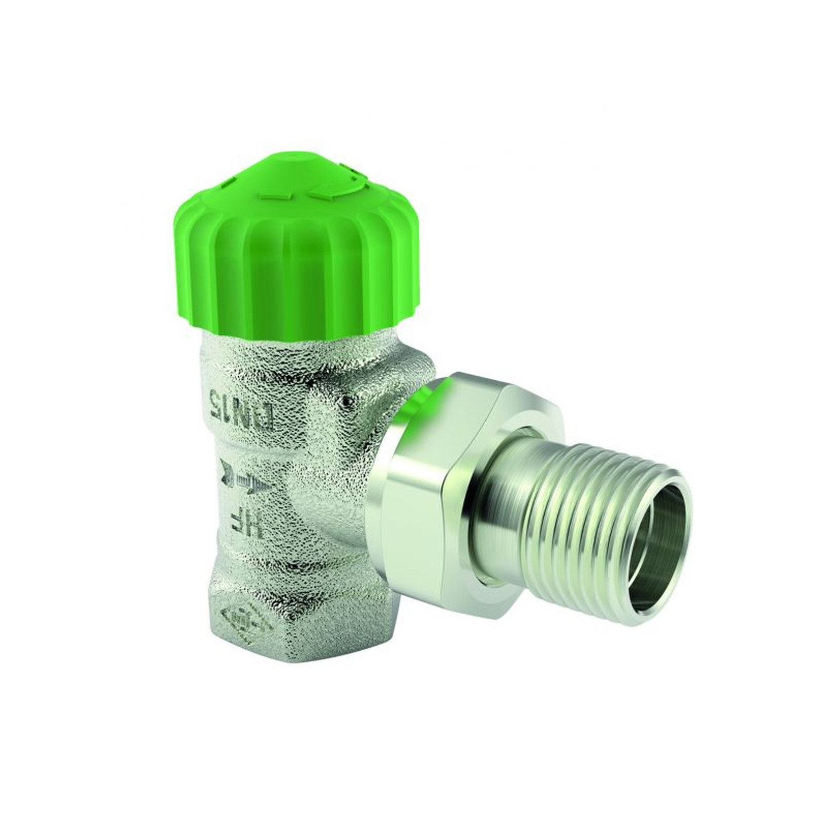 Heimeier Thermostat-Ventilunterteil Eclipse 300 DN15 Eckform Durchflussregler Rotguss 3951-02.000