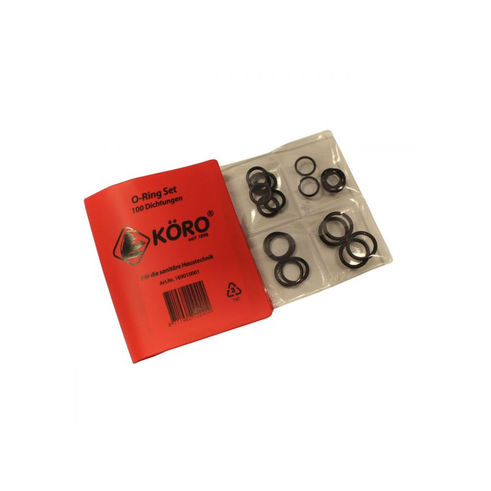 Köro Sortiment Rote Mappe O-Ringe 100 Stück 169010001