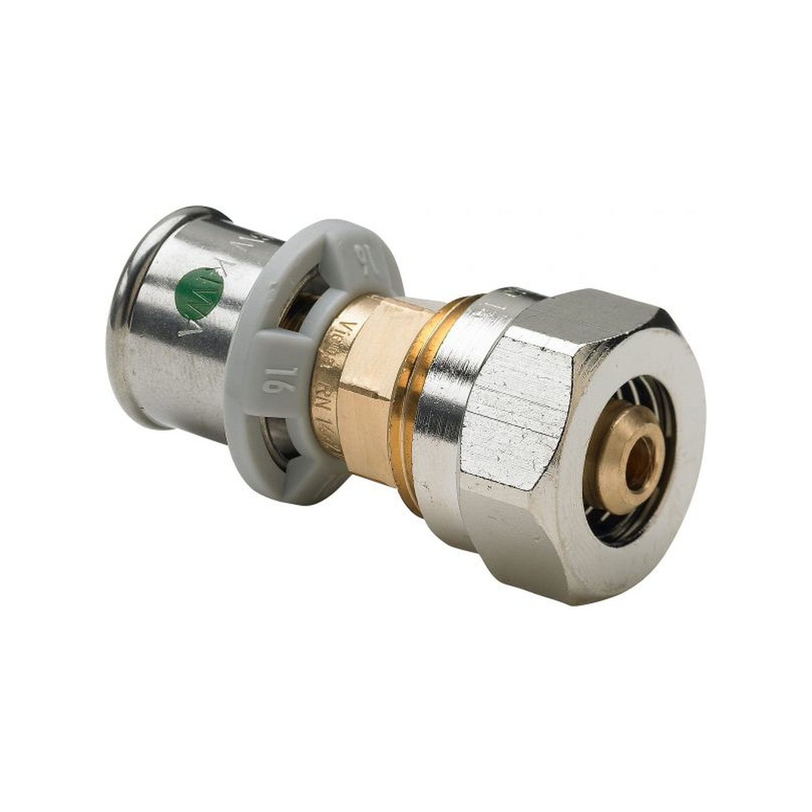 Viega Uebergangsverschraubung 2113.5 16x16x2.25 Rotguss Press Klemmverschraubung 615970