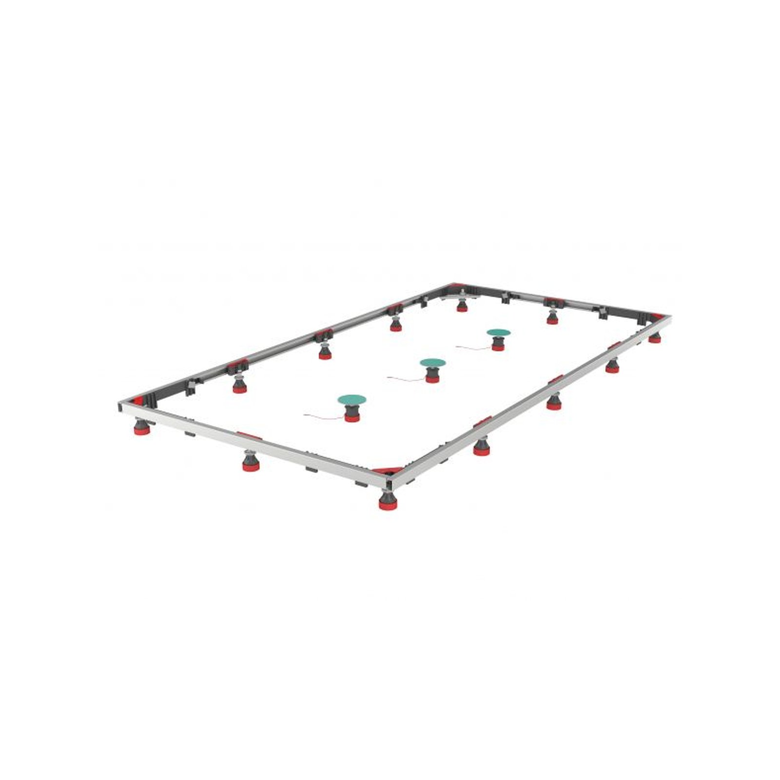 MEPA Montagerahmen MEPA SF Rechteck XL 1 100/180 f.superfl.Brausew. aus Stahl