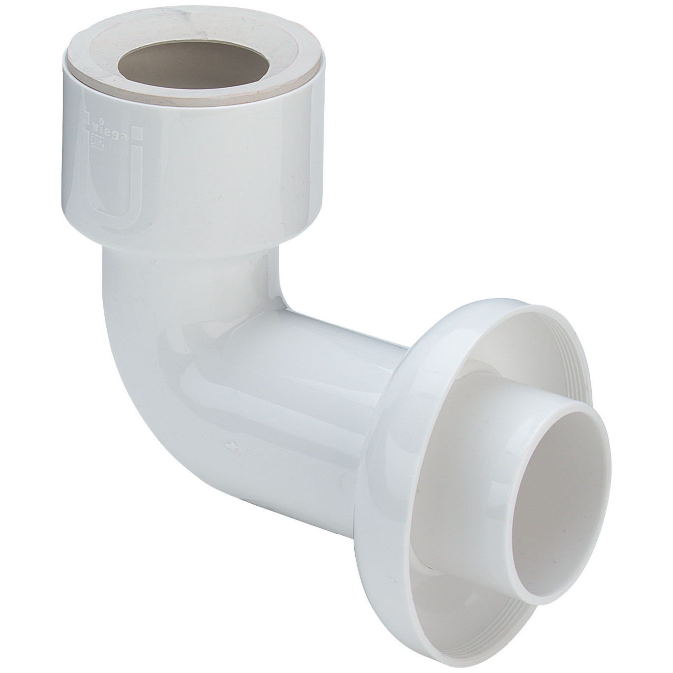 Viega Urinal-Ablaufbogen 3228 50 mm Kunststoff Lippendichtung Rosette weiß 108212