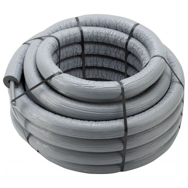 Viega Raxofix Mehrschichtverbundrohr 5302.3 20x2.8mm 26mm Rundumdämmung grau 25m 718053