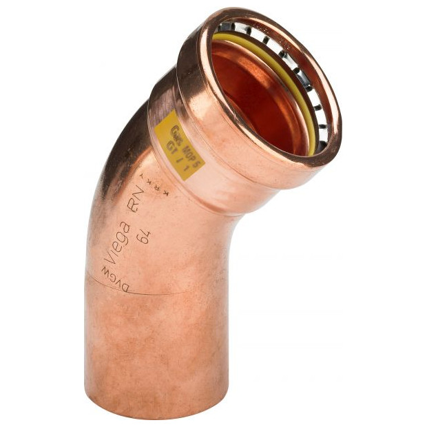 Viega Pressfitting Gas Bogen Profipress-G 2626.1XL 64mm 45Grad Kupfer HNBR 577964