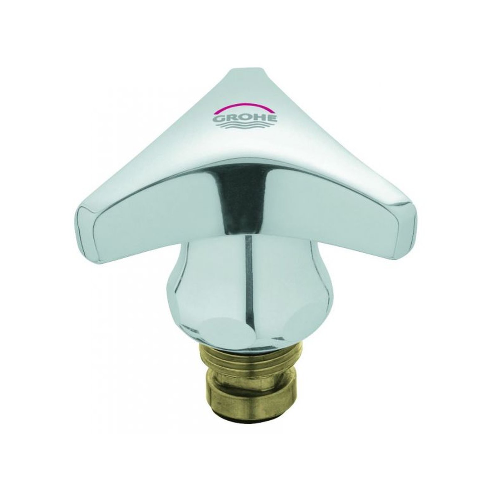 GROHE Oberteil 3/8 Zoll Trecorn Griff Markierung rot Long-Life Shine chrom 45967000