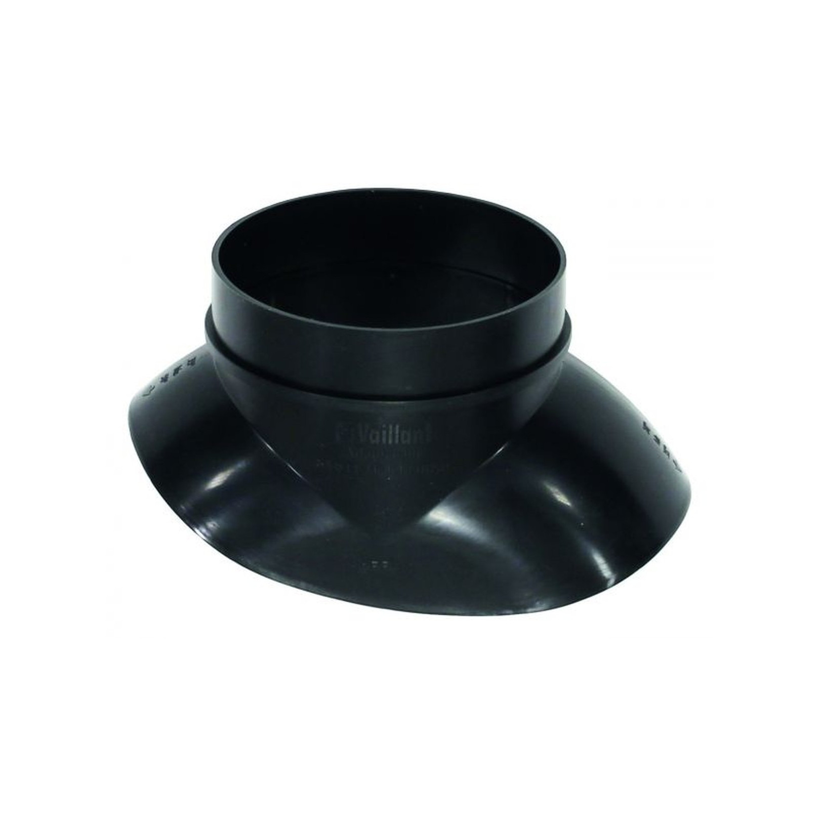 Vaillant Adapter Abgassystem Klöber Grundplatte KE 20-50 Grad DN60/100 DN80/125 schwarz 009058
