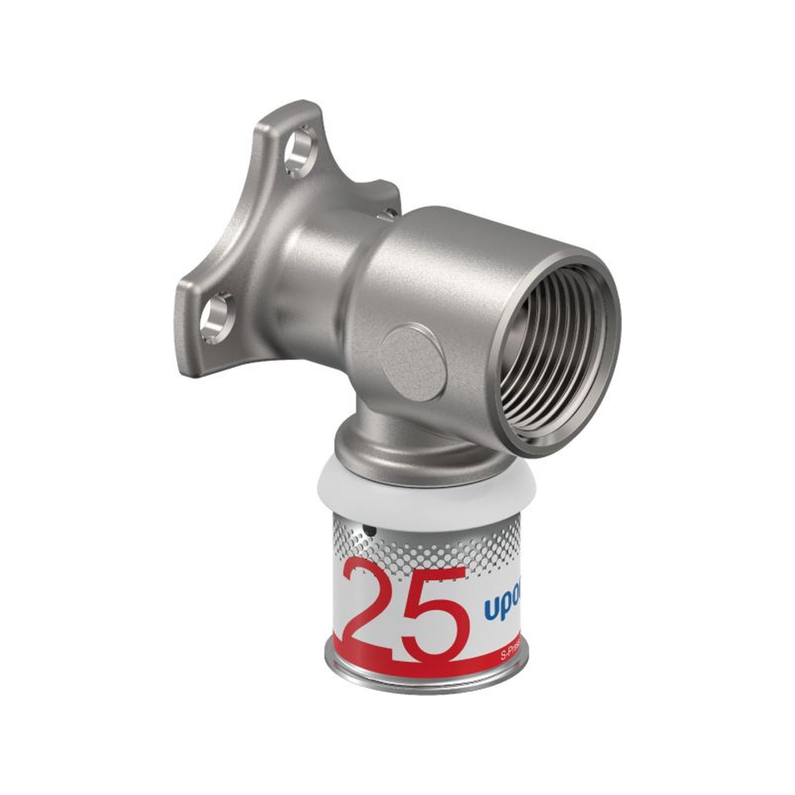 Uponor S-Press PLUS Wandscheibe M 25 mm DN20 3/4 Zoll IG Edelstahlpresshülse DVGW 1070642