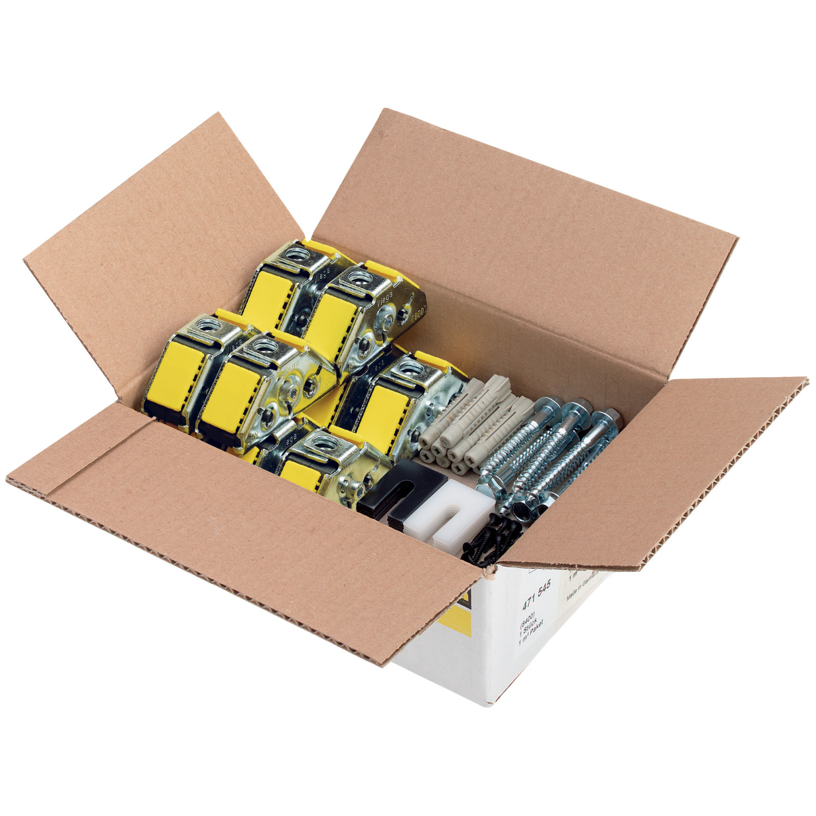 Viega Komplett-Paket STEPTEC 8400 10qm Vorwandkonstruktion Verbinder Stahl verzinkt 471774