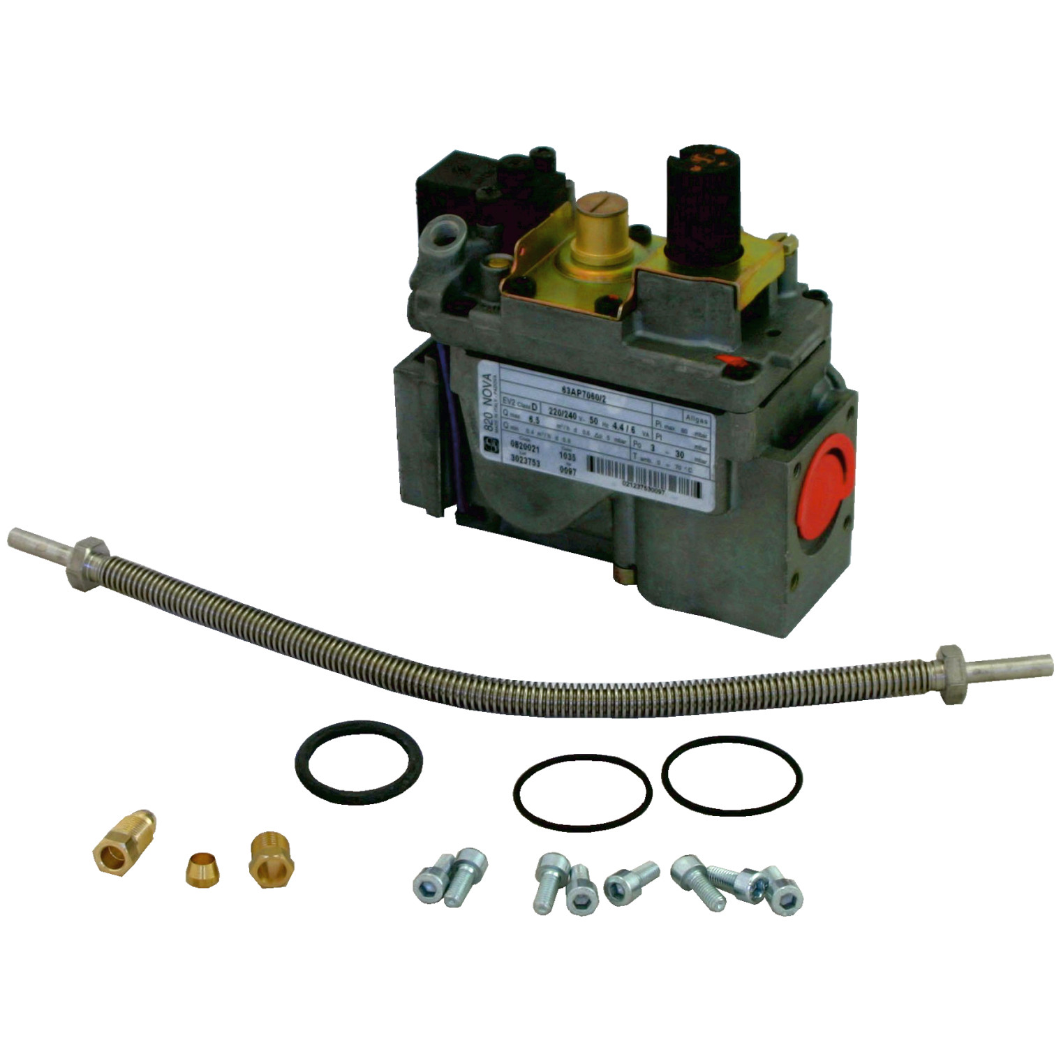WOLF Gaskombiventil SIT 820 Nova Zündgasleitung Set NG-2P 10-35 ersetzt 2796110 8750010